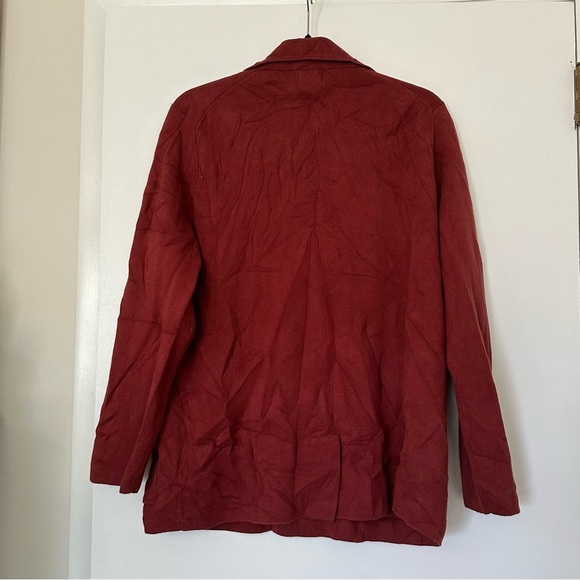 J. Crew Two Button Sweater Blazer Womens Medium New Cotton - Picture 7 of 9